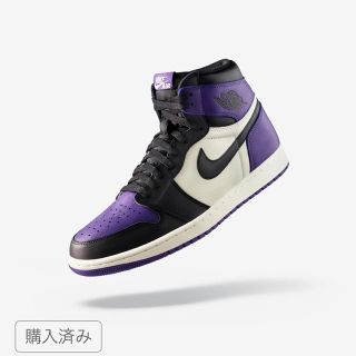 ナイキ(NIKE)のNIKE air Jordan 1 purple(スニーカー)