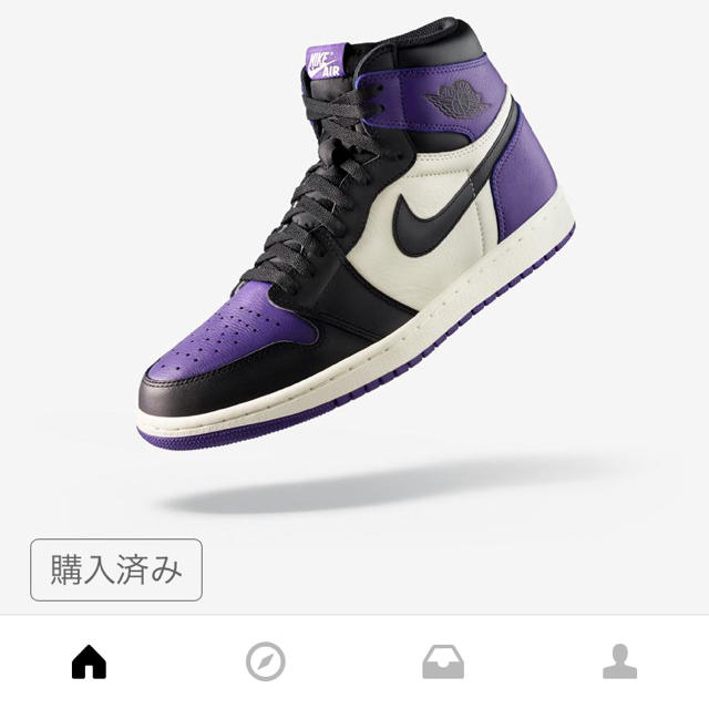 NIKE(ナイキ)のNIKE AIR JORDAN 1 COURT PURPLE メンズの靴/シューズ(スニーカー)の商品写真