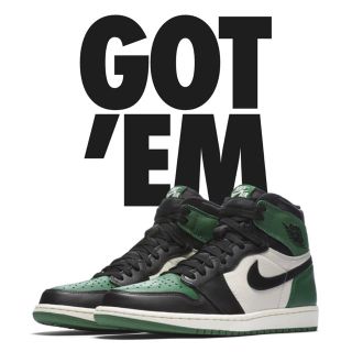 ナイキ(NIKE)のnike jordan1 pine green(スニーカー)