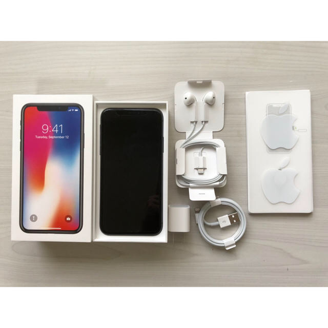 GINGER掲載商品】 Apple - iPhone X 256GB スペースグレー SIMフリー