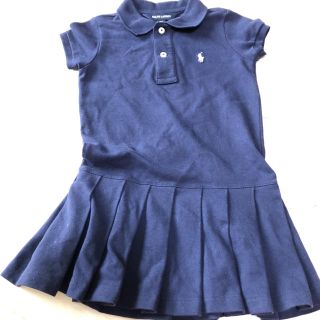 ラルフローレン(Ralph Lauren)のラルフローレン 100 キッズ 子供 ワンピース 濃紺 女の子(ワンピース)