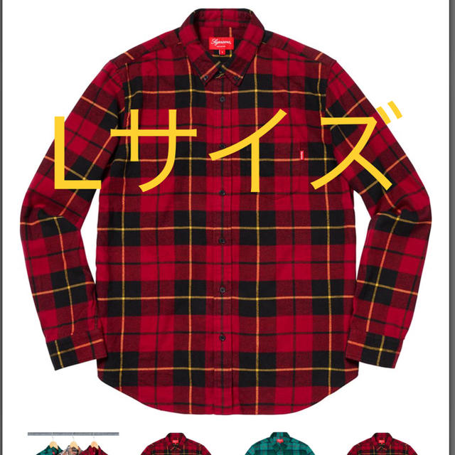 Supreme tartan L/S flannel shirt Lサイズ