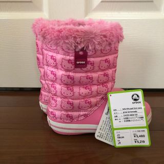 クロックス(crocs)の 値下 クロックス×ハローキティ コラボブーツ(ブーツ)