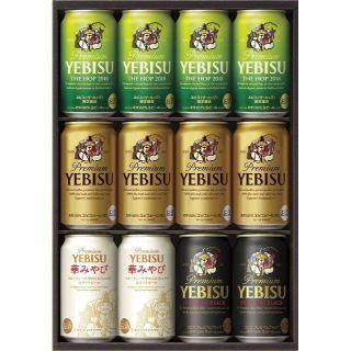 サッポロ(サッポロ)のサッポロヱビス4種セット ヱビス<ザ・ホップ>入り 350ml×12【3ケース】(ビール)