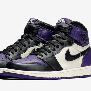 ナイキ(NIKE)のAIR JORDAN 1 RETRO OG court purple パープル(スニーカー)