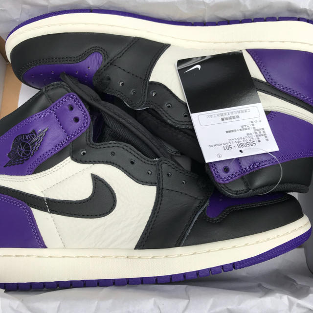 Nike Air Jordan 1 OG Court Purple 26.5cmスニーカー