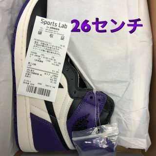 ナイキ(NIKE)の26.0 AIR JORDAN1 ジョーダン1 パープル (スニーカー)