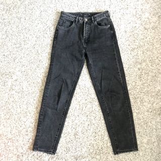 ザラ(ZARA)の美品  ZARA ハイウエストブラックデニム 34(デニム/ジーンズ)