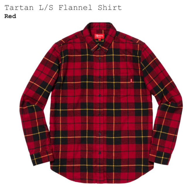 supreme Tartan L/S Flannel Shirt lサイズ