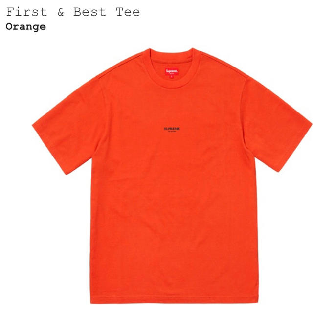 Supreme First Best Tee Orange MTシャツ/カットソー(半袖/袖なし)