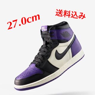 ナイキ(NIKE)のムツキ様専用エアジョーダン 1 パープル AIRJORDAN1(スニーカー)