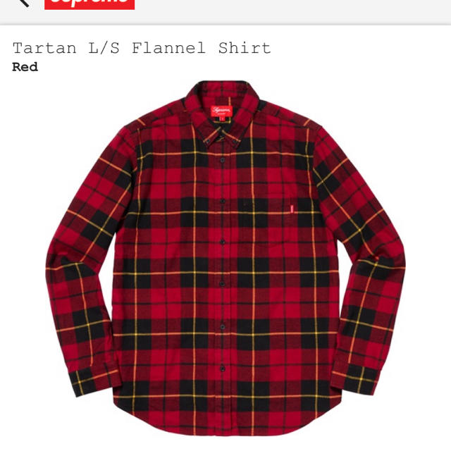 supreme タータン フランネルチェックシャツ s flannel 18aw