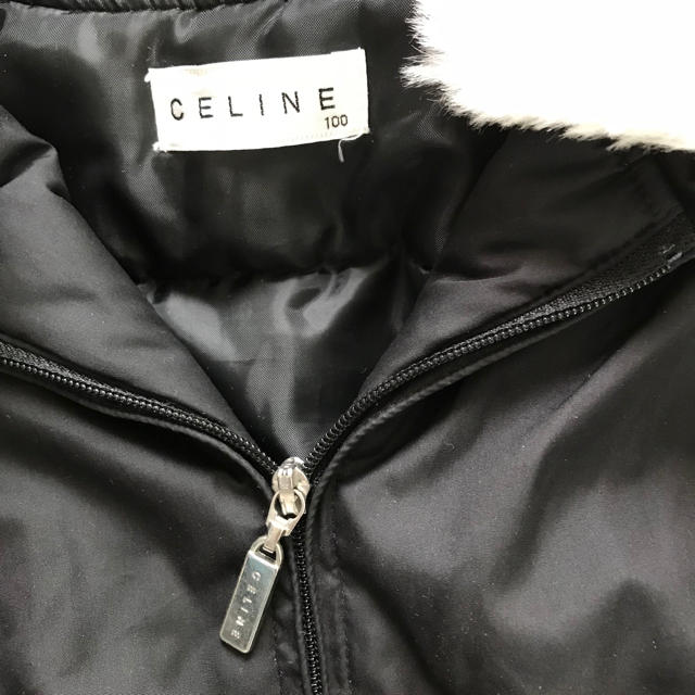 celine(セリーヌ)の専用！セリーヌ ファー付きジャケット 100 キッズ/ベビー/マタニティのキッズ服女の子用(90cm~)(ジャケット/上着)の商品写真