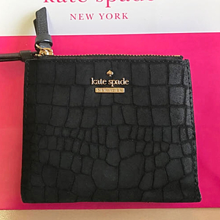 ケイトスペードニューヨーク(kate spade new york)の新品 ケイトスペード  型押しスエード 折り財布(財布)
