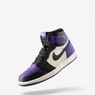 ナイキ(NIKE)のNIKE AJ1 パープル 25.5(スニーカー)