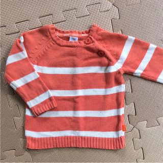 ザラキッズ(ZARA KIDS)のZARA baby   ボーダー オレンジ(ニット/セーター)