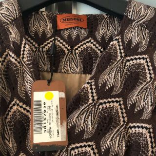 ミッソーニ(MISSONI)の新品未使用 ミッソーニ ワンピース イタリア製(ひざ丈ワンピース)