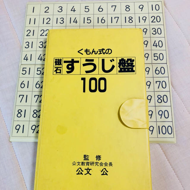 公文式 磁石 すうじ盤 中古 キッズ/ベビー/マタニティのおもちゃ(知育玩具)の商品写真