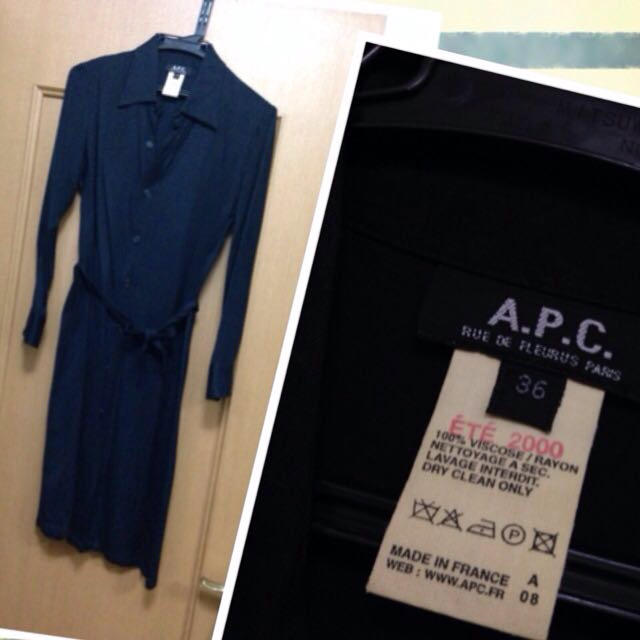 A.P.C(アーペーセー)のAPCのシャツワンピ レディースのワンピース(ひざ丈ワンピース)の商品写真