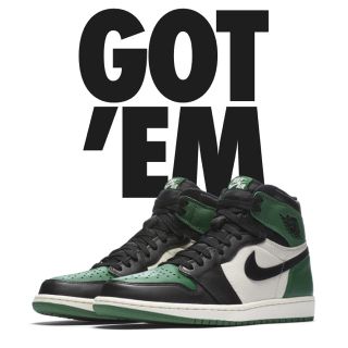 ナイキ(NIKE)の新品 25.5 NIKE Air Jordan 1 OG PINE GREEN (スニーカー)