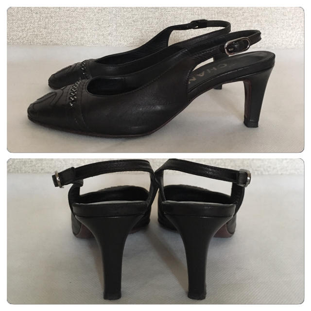 美品 シャネル パンプス ミュール 黒 美品 シャネル パンプス ミュール 黒