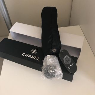 シャネル(CHANEL)のシャネル    折り畳み傘  ワンタッチで開閉  新品  箱有り(傘)