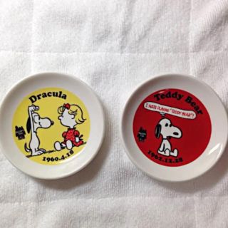 スヌーピー(SNOOPY)の新品未使用 スヌーピー 陶器小皿(ノベルティグッズ)