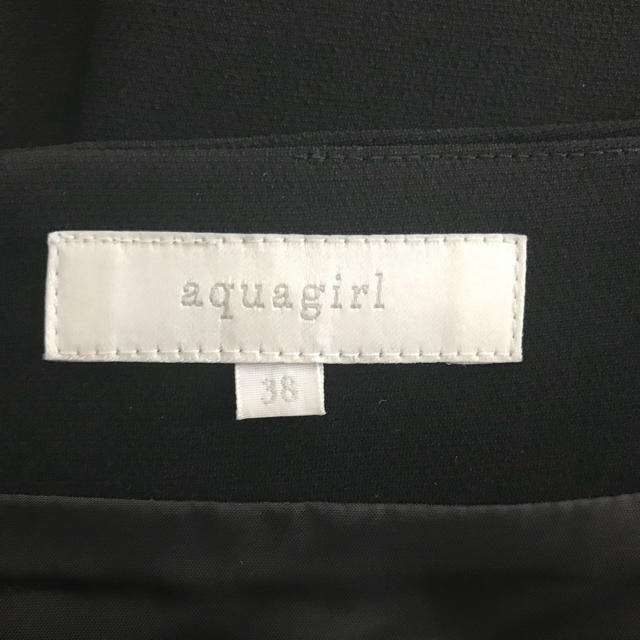 aquagirl(アクアガール)のアクアガールaquagirl 膝丈ペンシル タイトスカート 黒 シンプル レディースのスカート(ひざ丈スカート)の商品写真