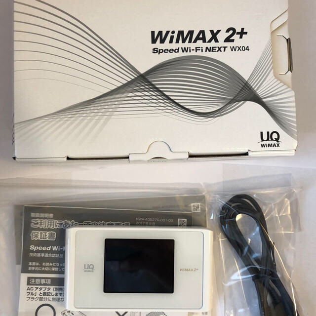 NEC(エヌイーシー)の【新品】WiMAX 2+ Speed Wi-Fi NEXT WX04 スマホ/家電/カメラのPC/タブレット(PC周辺機器)の商品写真