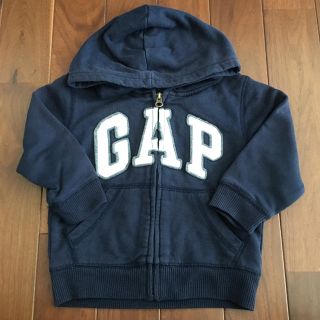 ギャップキッズ(GAP Kids)の80cm〜95cm GAPパーカー ネイビー(トレーナー)