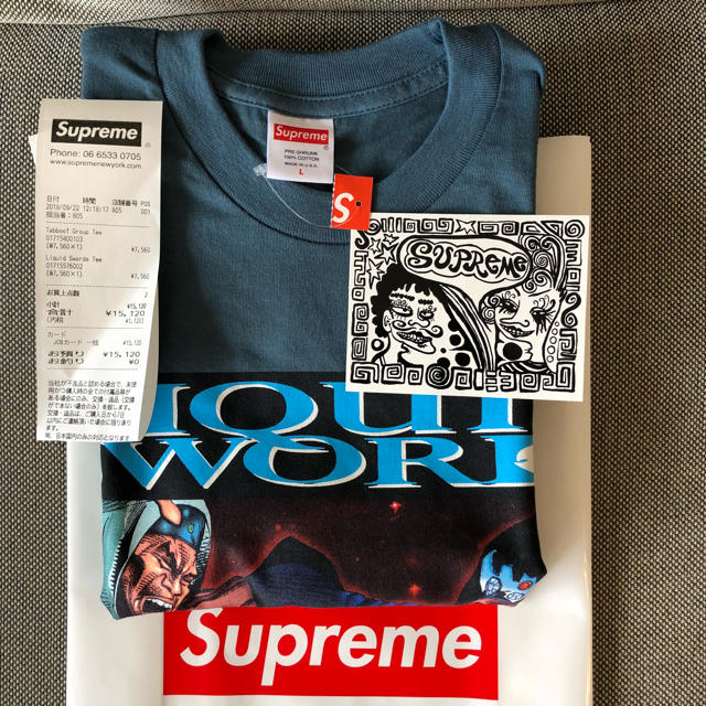 Supreme Liquid Swords Tee Slate サイズL