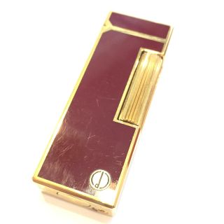 ダンヒル(Dunhill)の即購入OK! ダンヒル ガス ライター 赤 ワインレッド 本体のみ ヴィンテージ(タバコグッズ)