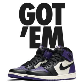 ナイキ(NIKE)のnike air jordan 1 court purple 26.5cm (スニーカー)