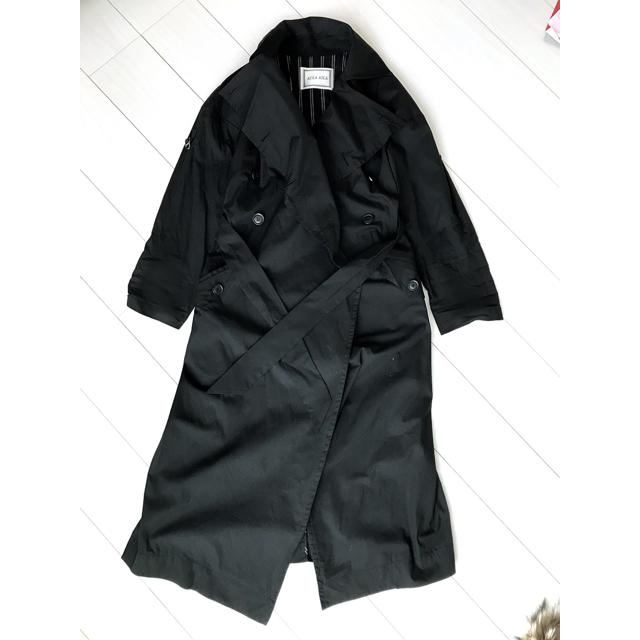 AULA AILA(アウラアイラ)の専用！AULAAILA ロングトレンチコート ブラック レディースのジャケット/アウター(トレンチコート)の商品写真