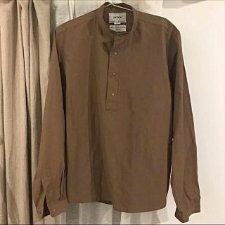 ヤエカ(YAECA)のYAECA / Pull Over-Shirt  /Brown-S(シャツ)