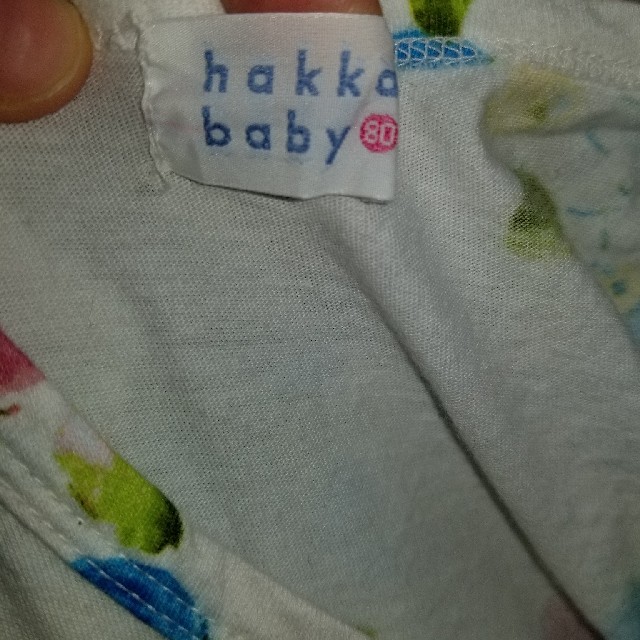 hakka baby(ハッカベビー)の美品【hakka baby】ハッカベビー　花柄ワンピース キッズ/ベビー/マタニティのベビー服(~85cm)(ワンピース)の商品写真