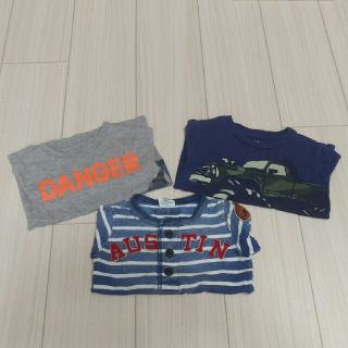 ベビーギャップ(babyGAP)の6purin9様専用　男の子ロンティー3枚、オオカミセーター1枚セット(Tシャツ/カットソー)