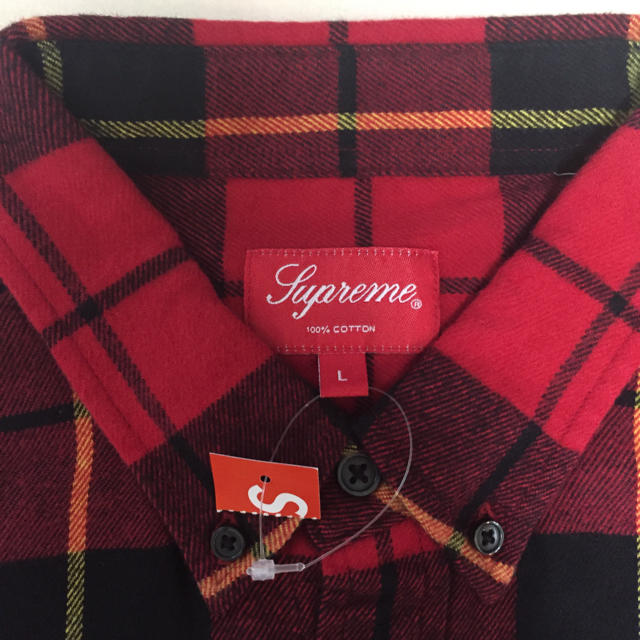 ☆決算特価商品☆ 送料込 L Button Supreme Tartan Tartan L/S Flannel