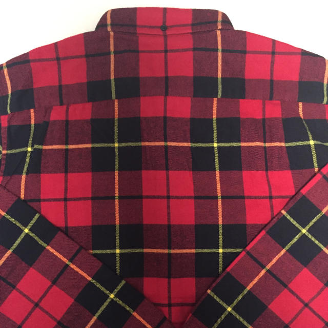 見事な創造力 送料込 L Supreme Tartan L/S Flannel Shirt 赤 | www
