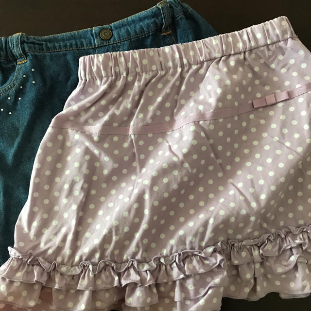 GU(ジーユー)のGUスカートセット130 キッズ/ベビー/マタニティのキッズ服女の子用(90cm~)(スカート)の商品写真