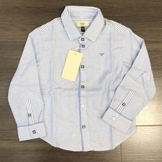 アルマーニ ジュニア(ARMANI JUNIOR)の値下げ！アルマーニベビー シャツ24m/92センチ(シャツ/カットソー)