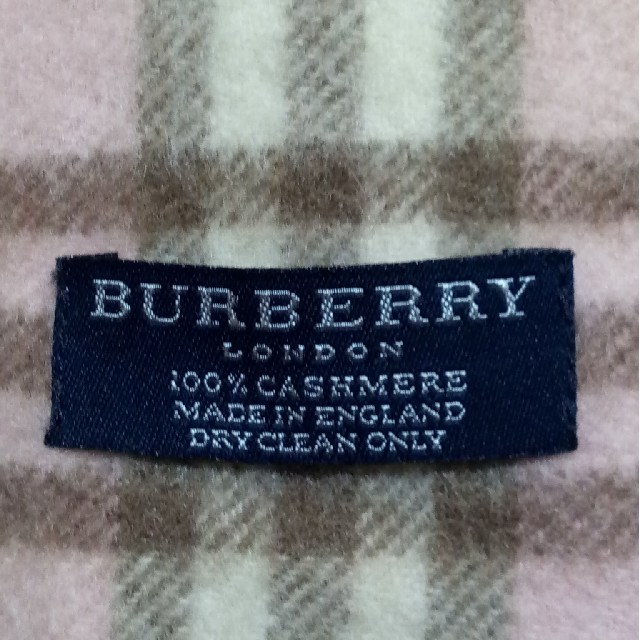 BURBERRY(バーバリー)のバーバリー マフラー ピンク カシミヤ レディースのファッション小物(マフラー/ショール)の商品写真