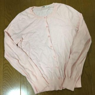 ユニクロ(UNIQLO)の美品♡パステルピンクのカーディガン♡(カーディガン)