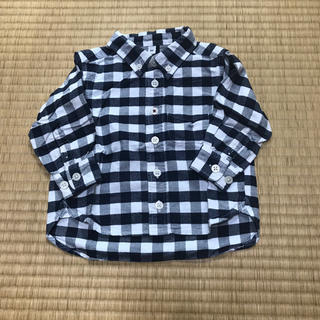 ムジルシリョウヒン(MUJI (無印良品))の無印・チェックシャツ80センチ(シャツ/カットソー)