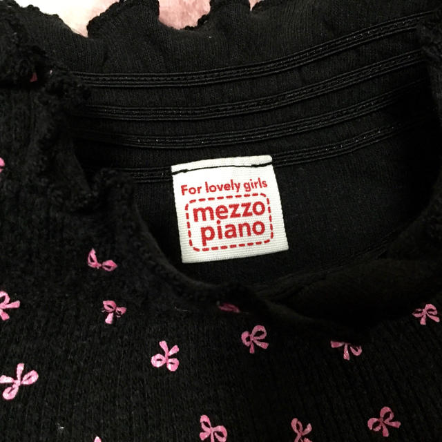 mezzo piano(メゾピアノ)のmezzo pianoタートルネックトップス キッズ/ベビー/マタニティのキッズ服女の子用(90cm~)(Tシャツ/カットソー)の商品写真