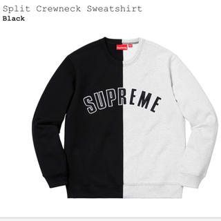シュプリーム(Supreme)のsupreme split crewneck sweatshirt Lサイズ(スウェット)