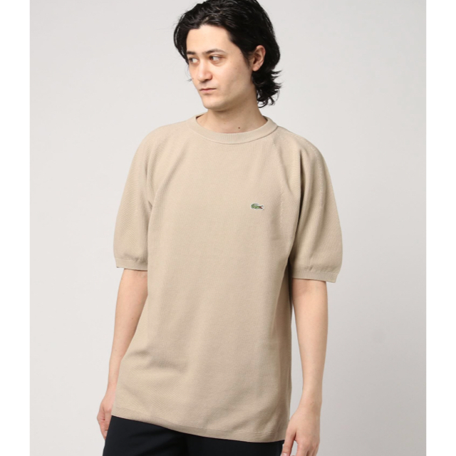 LACOSTE(ラコステ)のラコステ ホールガーメント クルーネックTシャツ Tシャツ ニット 半袖  メンズのトップス(ニット/セーター)の商品写真