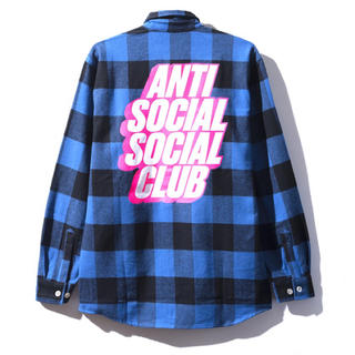 アンチ(ANTI)のANTI SOCIAL SOCIAL CLUB  チェックシャツ Sサイズ(シャツ)