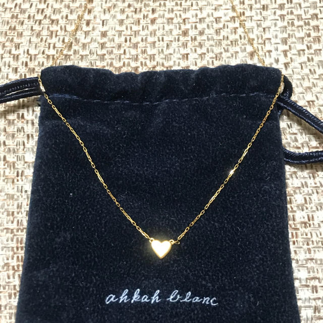☆値下げしました☆AHKAH アーカー ハートプレートネックレス