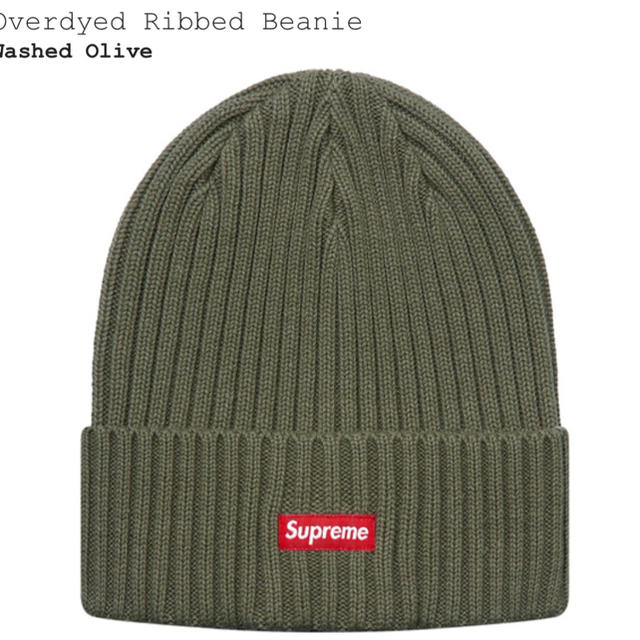 Supreme(シュプリーム)の Supreme Overdyed Ribbed Beanie メンズの帽子(ニット帽/ビーニー)の商品写真